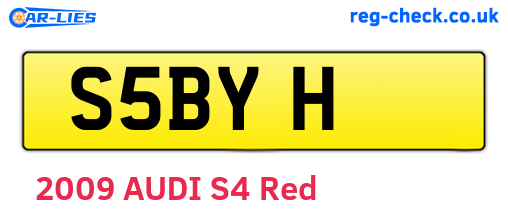 S5BYH are the vehicle registration plates.