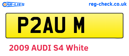 P2AUM are the vehicle registration plates.
