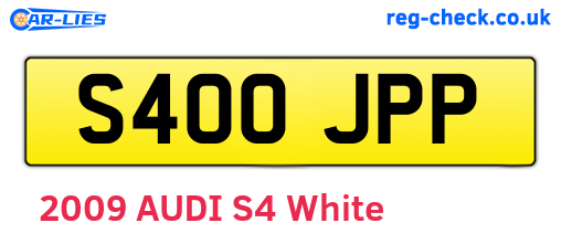S400JPP are the vehicle registration plates.