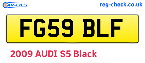 FG59BLF are the vehicle registration plates.