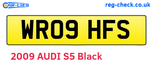 WR09HFS are the vehicle registration plates.