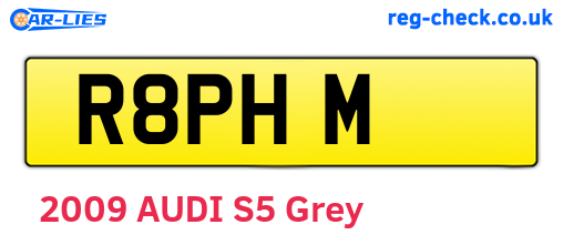R8PHM are the vehicle registration plates.