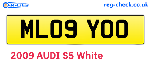 ML09YOO are the vehicle registration plates.