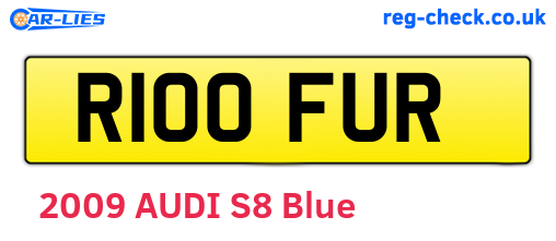 R100FUR are the vehicle registration plates.