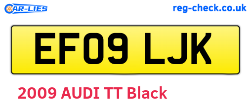 EF09LJK are the vehicle registration plates.