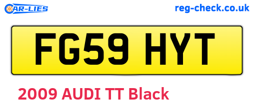 FG59HYT are the vehicle registration plates.