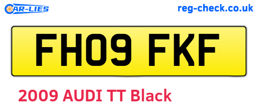 FH09FKF are the vehicle registration plates.