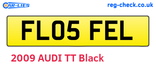 FL05FEL are the vehicle registration plates.