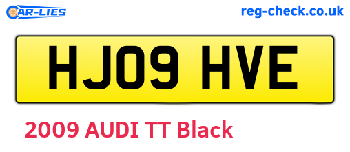 HJ09HVE are the vehicle registration plates.