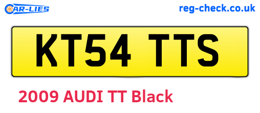 KT54TTS are the vehicle registration plates.