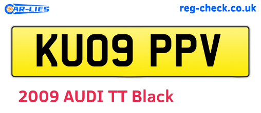 KU09PPV are the vehicle registration plates.