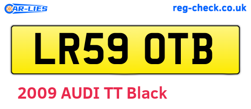 LR59OTB are the vehicle registration plates.