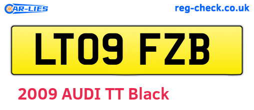 LT09FZB are the vehicle registration plates.