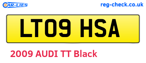 LT09HSA are the vehicle registration plates.