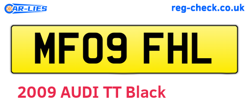 MF09FHL are the vehicle registration plates.