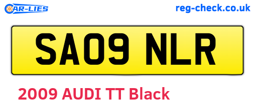 SA09NLR are the vehicle registration plates.
