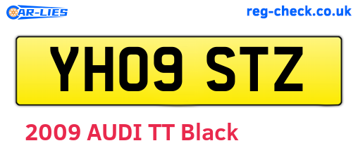 YH09STZ are the vehicle registration plates.