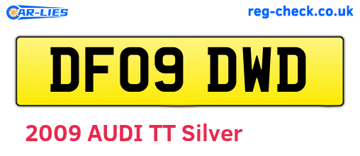 DF09DWD are the vehicle registration plates.
