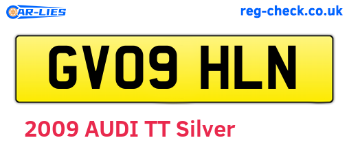 GV09HLN are the vehicle registration plates.