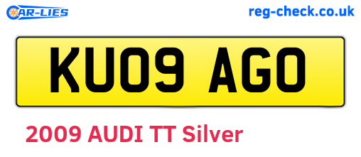 KU09AGO are the vehicle registration plates.