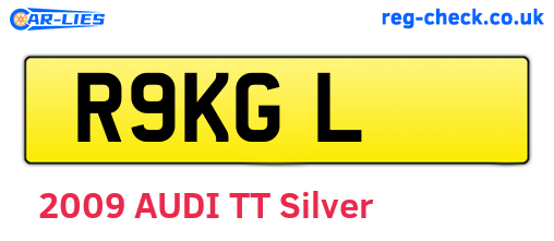 R9KGL are the vehicle registration plates.