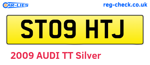ST09HTJ are the vehicle registration plates.