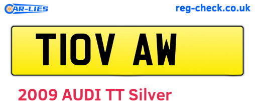 T10VAW are the vehicle registration plates.