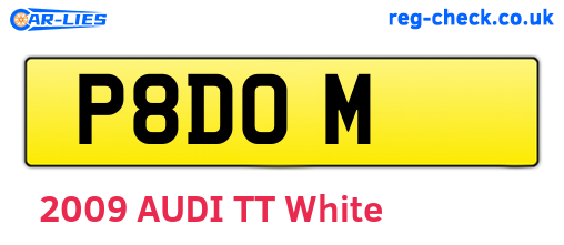 P8DOM are the vehicle registration plates.