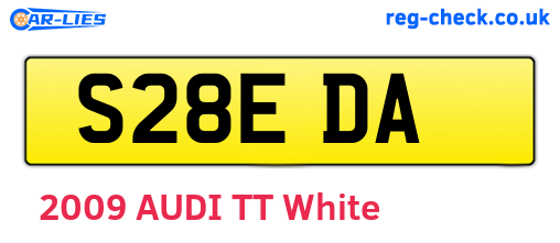 S28EDA are the vehicle registration plates.