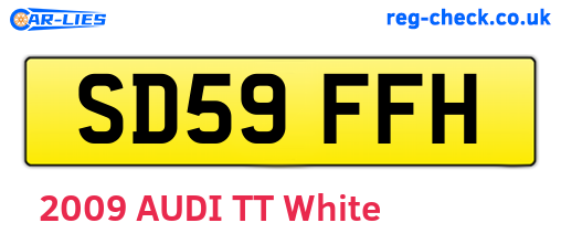 SD59FFH are the vehicle registration plates.