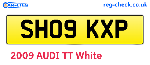 SH09KXP are the vehicle registration plates.
