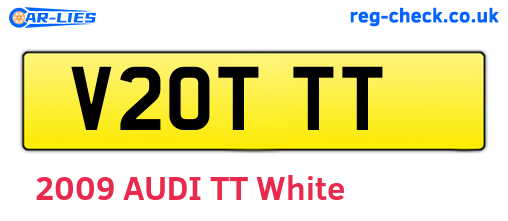 V20TTT are the vehicle registration plates.