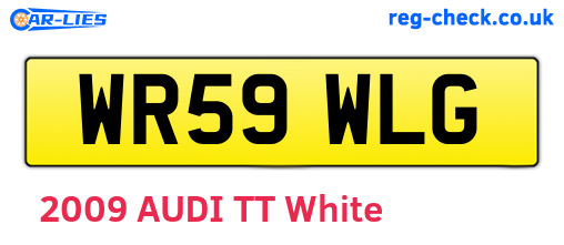 WR59WLG are the vehicle registration plates.