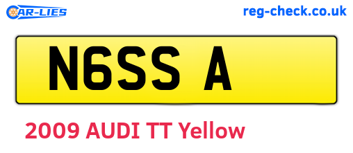 N6SSA are the vehicle registration plates.