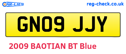 GN09JJY are the vehicle registration plates.