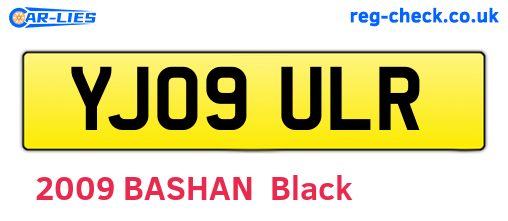 YJ09ULR are the vehicle registration plates.