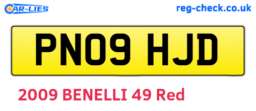 PN09HJD are the vehicle registration plates.