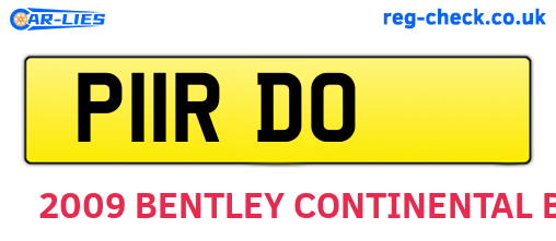 P11RDO are the vehicle registration plates.