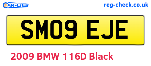 SM09EJE are the vehicle registration plates.
