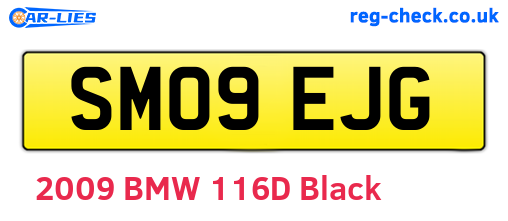 SM09EJG are the vehicle registration plates.