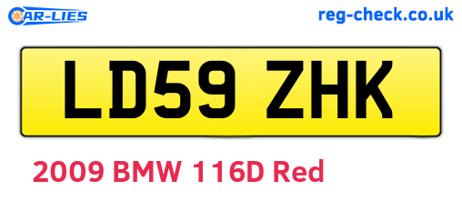 LD59ZHK are the vehicle registration plates.