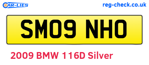 SM09NHO are the vehicle registration plates.