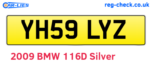 YH59LYZ are the vehicle registration plates.