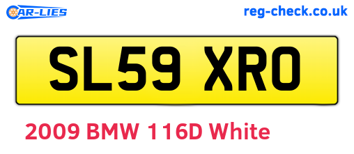 SL59XRO are the vehicle registration plates.