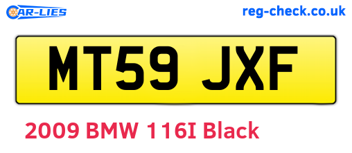 MT59JXF are the vehicle registration plates.