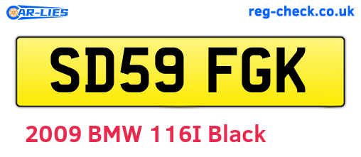 SD59FGK are the vehicle registration plates.