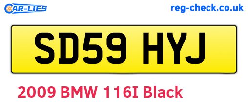 SD59HYJ are the vehicle registration plates.