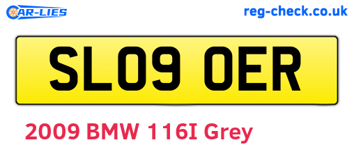SL09OER are the vehicle registration plates.
