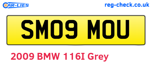 SM09MOU are the vehicle registration plates.