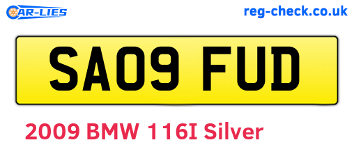 SA09FUD are the vehicle registration plates.